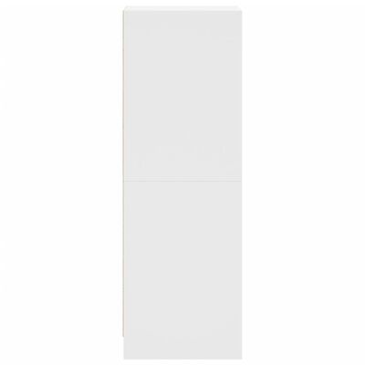 vidaXL Komoda su stiklinėmis durelėmis, baltos spalvos, 35x37x109cm