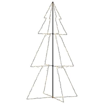 vidaXL Kalėdų eglutė, 120x220cm, kūgio formos, 300 LED lempučių
