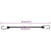 vidaXL Bungee virvelės su juostelėmis ir kabliukais, 50vnt., 46cm