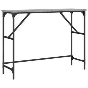 vidaXL Konsolinis staliukas, pilkas ąžuolo, 100x32x75cm, mediena