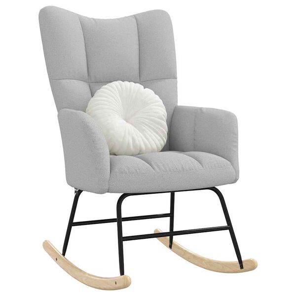 vidaXL supamosios kėdės debesies pilkas audinys