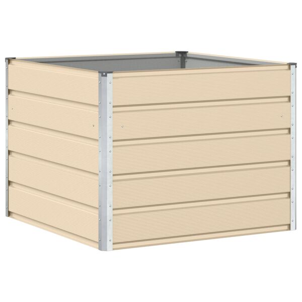 vidaXL Lovelis Ivory 100 x 100 x 75 cm Plienas