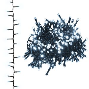 vidaXL Smulkių LED lempučių girlianda, 25m, PVC, 1000 šaltų baltų LED