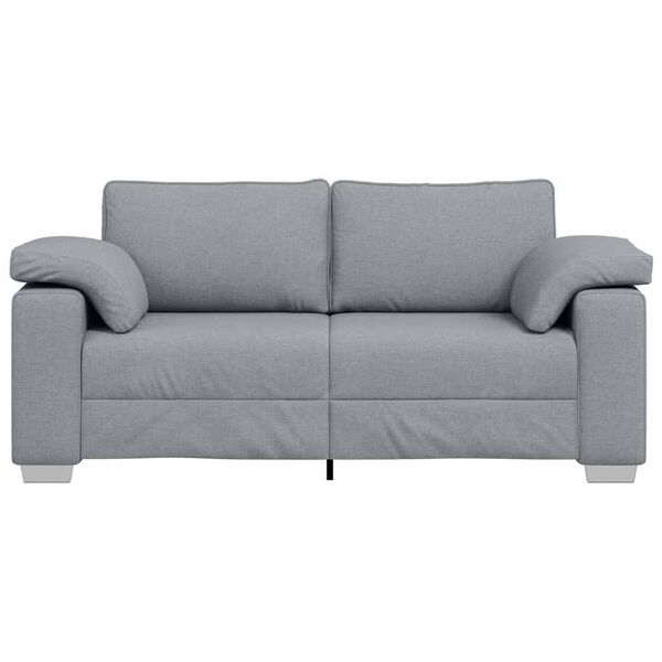 vidaXL Sofa 140cm &Scaron;viesiai pilka audinys