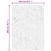 vidaXL Kilimas ISTAN, antracito, 140x200cm, blizgus, auk&scaron;ti &scaron;ereliai