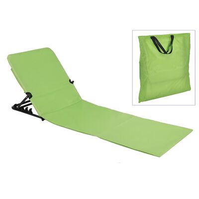 HI Sulankstomas paplūdimio kilimėlis-kėdė, žalios spalvos, PVC