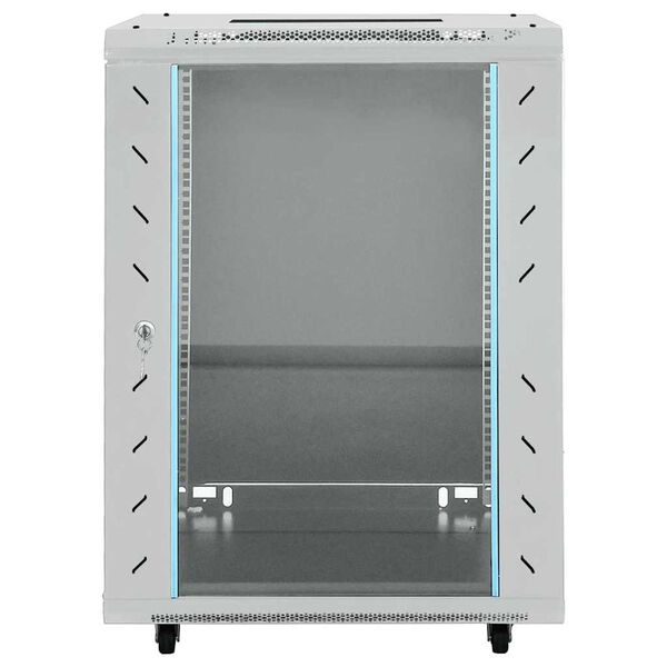 vidaXL Tinklo spinta su saugykla Pilka 60 x 60 x 80 cm Plienas