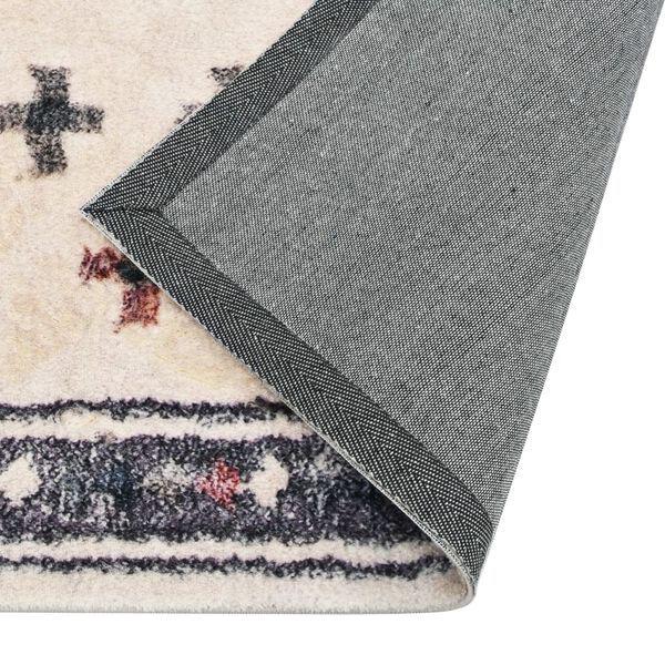 vidaXL Kilimas, įvairiaspalvis, 80x150cm, poliesteris, su ra&scaron;tais