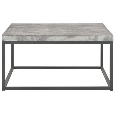 vidaXL Kavos staliukas, 75x75x38cm, betono išvaizdos
