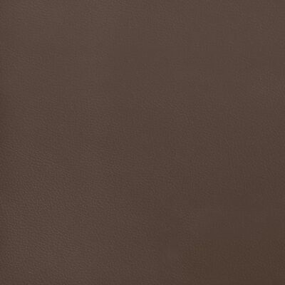 vidaXL Spyruoklinis čiužinys, rudas, 120x200x20 cm, dirbtinė oda