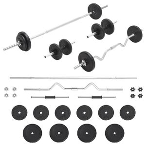 vidaXL &Scaron;tangos ir svarmenų rinkinys, 30 kg