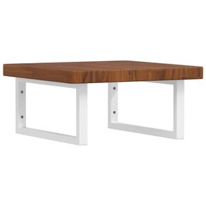 vidaXL Lentyna praustuvui, plienas ir ąžuolo medienos masyvas