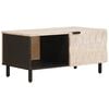 vidaXL Kavos staliukas Balta 80 x 50 x 40 cm Kietas mango medis