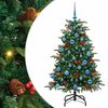 vidaXL Dirbtinė Kalėdų eglutė Žalia 150 cm PVC ir Metalas ir Plastikas