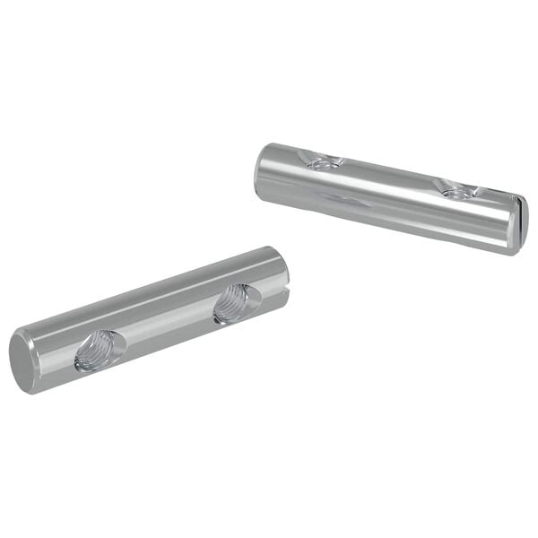 vidaXL Rie&scaron;utas 2 pcs Cinkuota 60 x 12 mm Geležis
