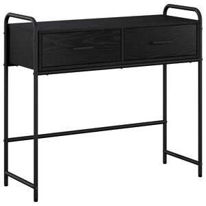 vidaXL Konsolinis stalas Juodojo ąžuolo 90 x 33 x 80,5 cm