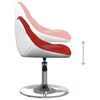 vidaXL Baro taburetė, vyno raudonos ir baltos spalvos, dirbtinė oda