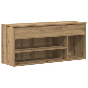 vidaXL batų suolas Artisan ąžuolas 102x30,5x45 cm inžinerinė mediena