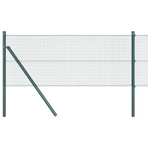 vidaXL Suvirintas vielos tvora žemės tvirtinimas 100 x 0,8 m Žalia