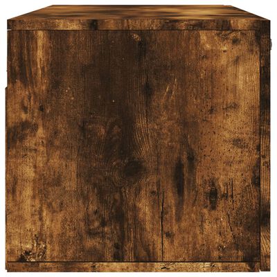 vidaXL Sieninė spintelė, dūminio ąžuolo, 100x36,5x35cm, mediena