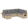 vidaXL Patio Sofa Set 7 vietos Beige and Grey