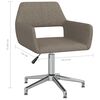 vidaXL Pasukamos valgomojo kėdės, 4vnt., taupe spalvos, audinys