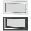 vidaXL Požeminio lango RISOR 110 x 70 cm PVC ir stiklas Antracito
