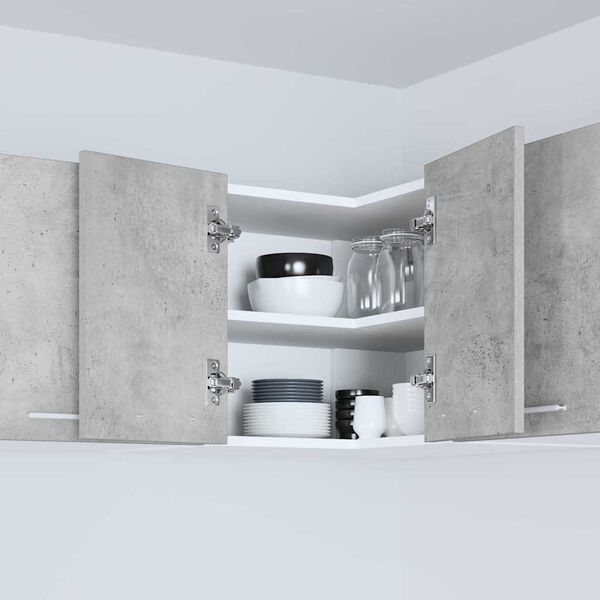 vidaXL Pakabinama spintelė Betono pilka ir balta 57 x 57 x 40 cm