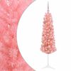 vidaXL Dirbtinė siaura Kalėdų eglutė su žaisliuku 150 cm 150 LED