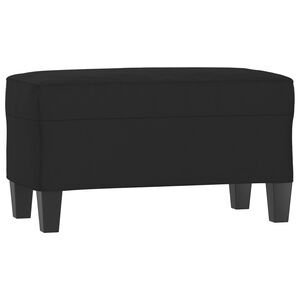 vidaXL Suoliukas, juodos spalvos, 70x35x41cm, mikropluo&scaron;to audinys