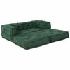 vidaXL Modulinė sofa 2 pcs Žalia 140 x 70 x 56 cm audinys