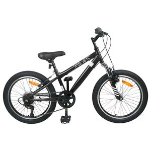 vidaXL Kids Mountain Bike 20 Colių 6-Speed 5-8 metų amžiaus Juoda