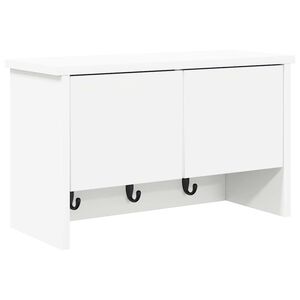 vidaXL Prikabinamas paltas Sieninis Balta 50 x 20 x 30 cm