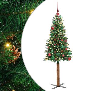 vidaXL Lieknas Kalėdų eglutė Žalia 150 cm PVC ir kietasis pu&scaron;ų medis