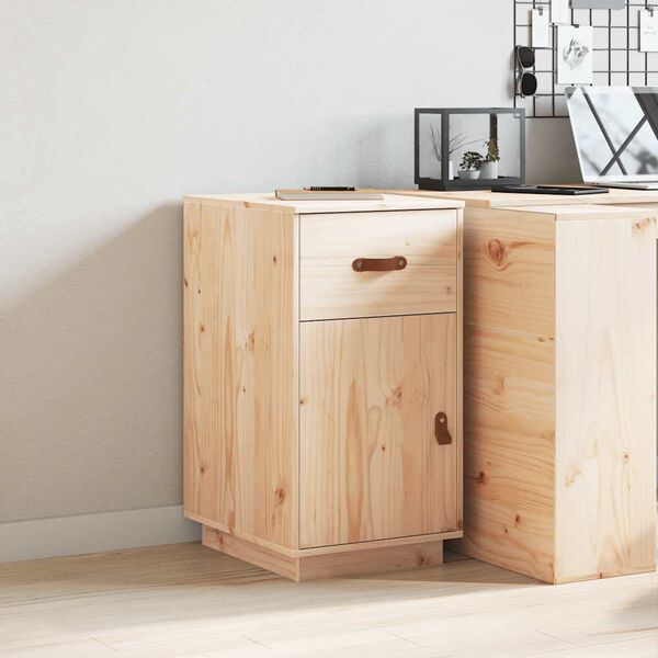 vidaXL Rašomojo stalo spintelė, 40x50x75cm, pušies medienos masyvas