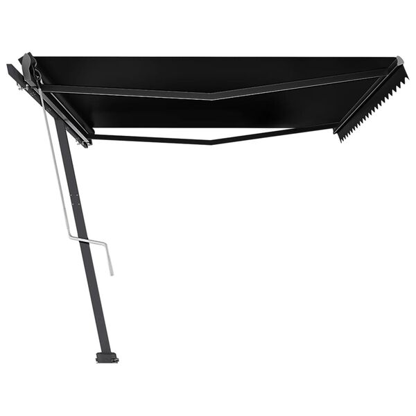 vidaXL Pastatoma automatinė markizė, antracito spalvos, 500x350cm