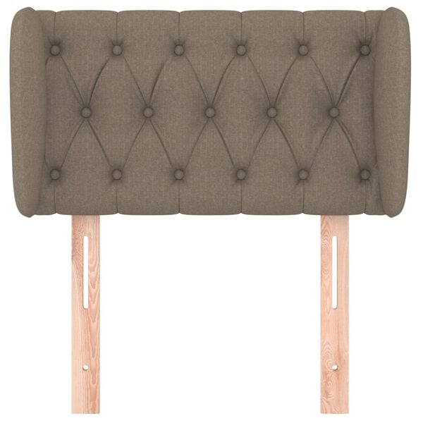 vidaXL Galvūgalis su auselėmis,taupe spalvos,83x23x78/88 cm, audinys