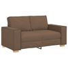 vidaXL Sofa 3 pcs Ruda 220 x 80 x 84 cm Lino mi&scaron;inio audinys