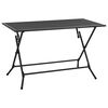 vidaXL Sodo valgomojo baldų komplektas, 3 dalių, antracito, plienas