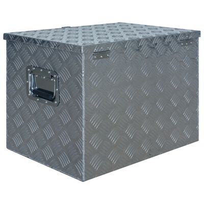 vidaXL Aliuminio dėžė, sidabrinė, 610 x 430 x 455 cm
