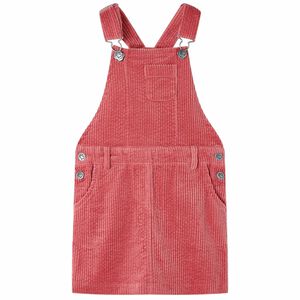Vaiki&scaron;kas kombinezonas-suknelė, rožinės spalvos, velvetas, 116 dydžio