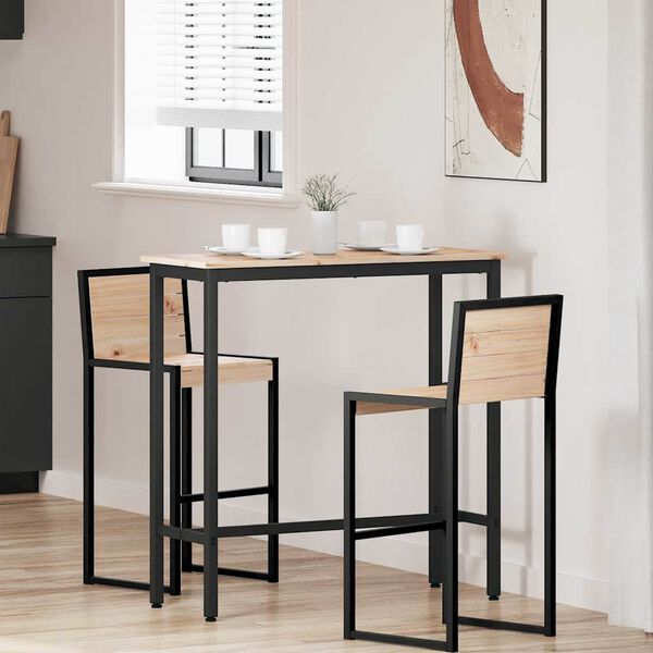 vidaXL staliuku Natūrali 100 x 40 x 101 cm