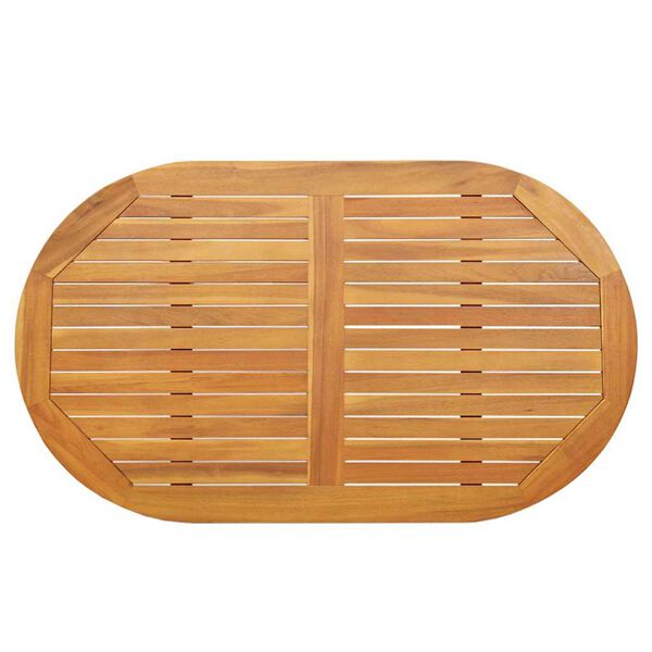 vidaXL Stalo vir&scaron;us Natūralus aliejus 120 x 70 x 2 cm