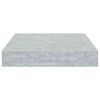 vidaXL Pakabinamos lentynos, 4vnt., betono pilkos, 23x23,5x3,8cm, MDF