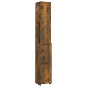 vidaXL Vonios kambario spintelė, dūminio ąžuolo, 25x26,5x170 cm