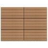vidaXL Terasinė Plytelė 6 pcs Ruda 60 x 30 cm MPK