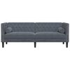 vidaXL Sofa Tamsiai pilka 194 x 74,5 x 70,5 cm Aksomas