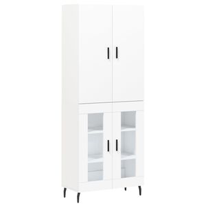 vidaXL Komoda, baltos spalvos, 69,5x34x180cm, apdirbta mediena