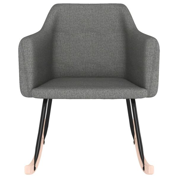 vidaXL Supama kėdė, tamsiai pilkos spalvos, audinys