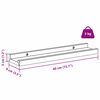 vidaXL Sieninė lentyna 2 pcs Ruda 40 x 9 x 3 cm Apdirbta mediena
